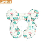 Baby head protection U-shaped pillow Green fox plus size