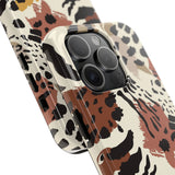 Leopard Print Tough Phone Case – Customizable “Design it Your Way” Protective Cover