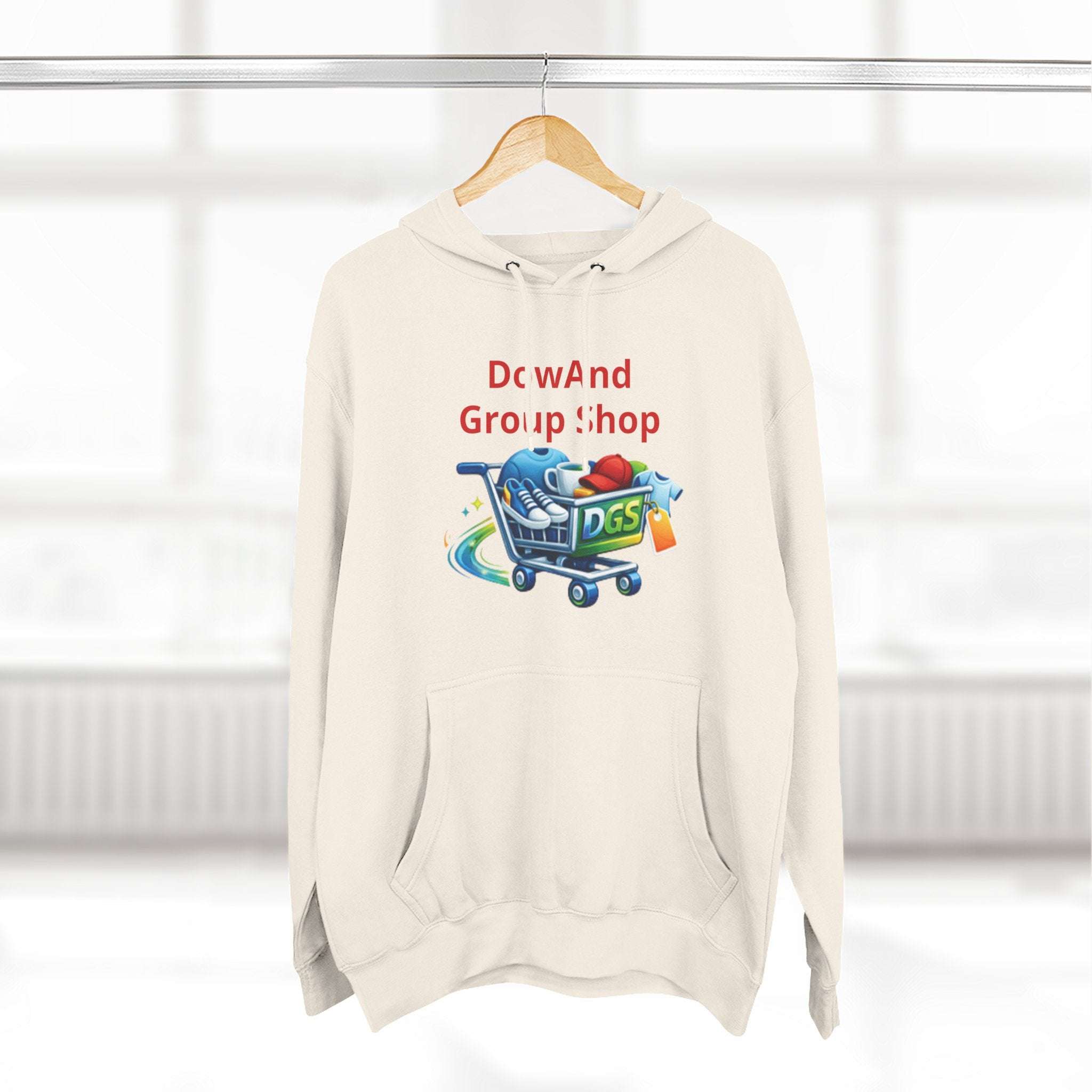 Three-Panel Fleece Hoodie — Custom Unisex Designed Comfort