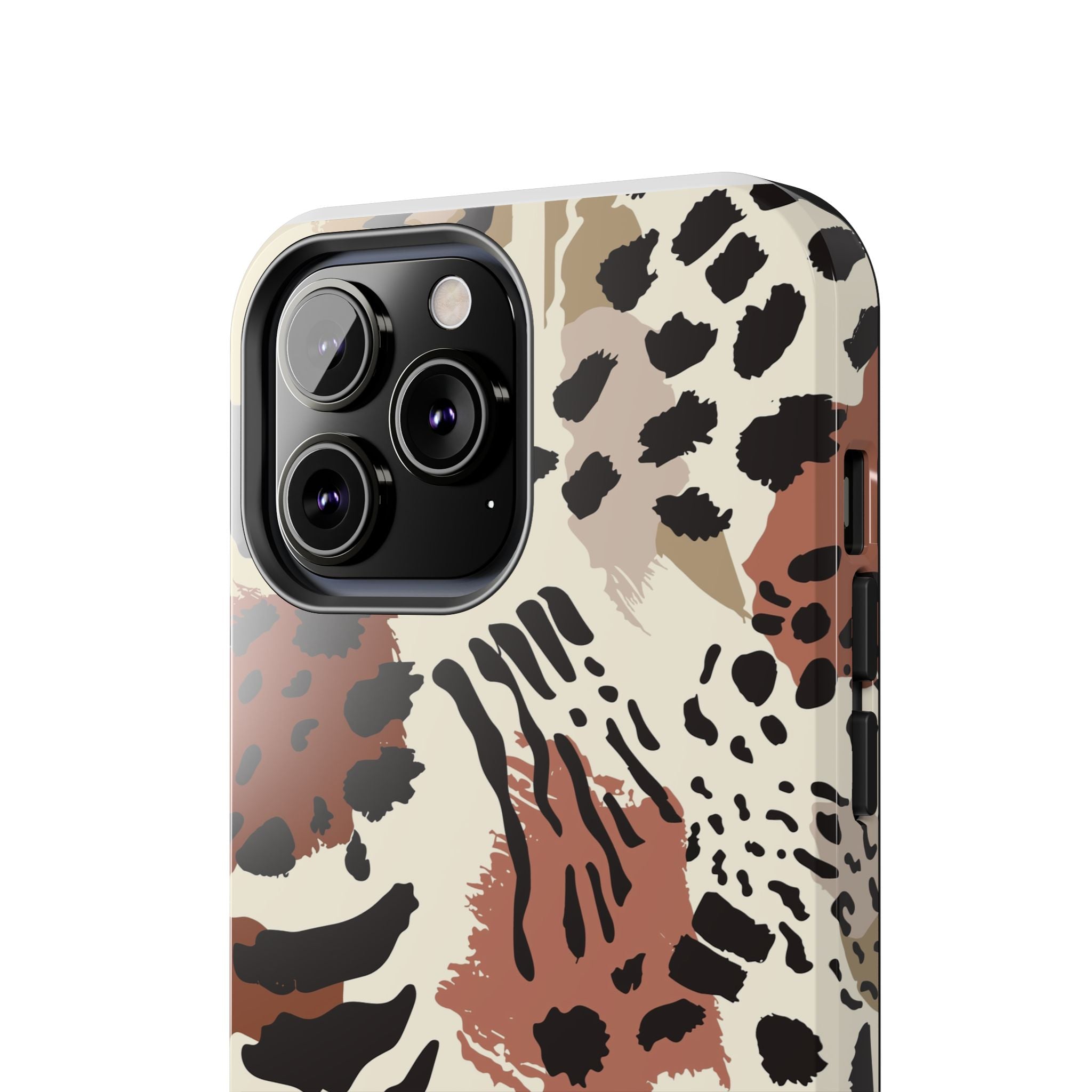 Leopard Print Tough Phone Case – Customizable “Design it Your Way” Protective Cover
