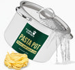 Stainless Steel Pasta Pot with Strainer Lid (5.5 Qt)