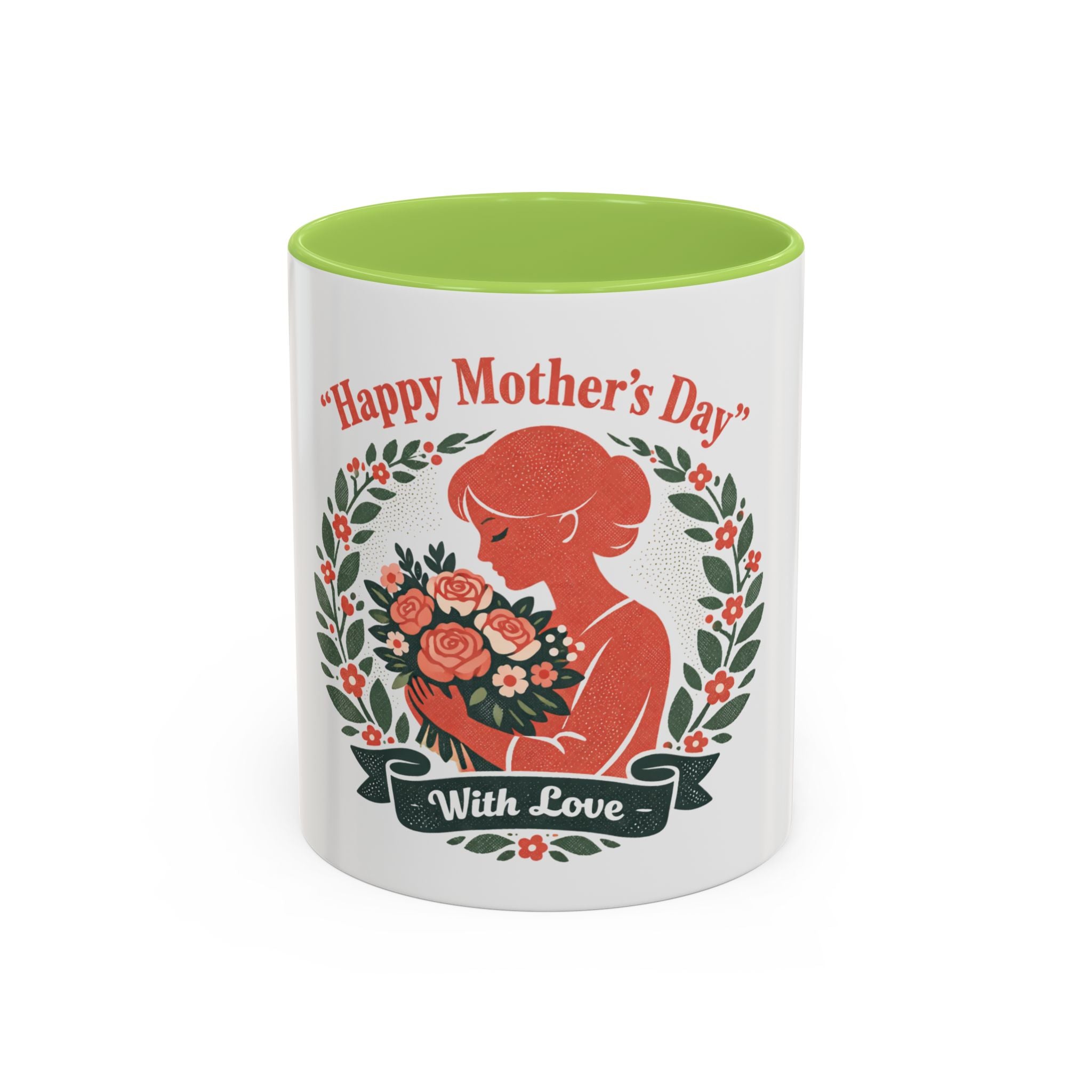 Personalized "Happy Mother's Day" Accent Coffee Mug — 11oz & 15oz