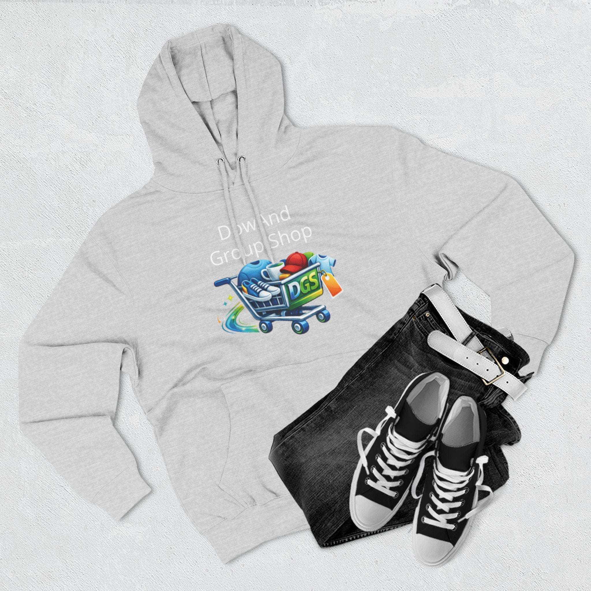 Three-Panel Fleece Hoodie — Custom Unisex Designed Comfort