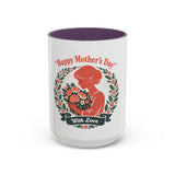 Personalized "Happy Mother's Day" Accent Coffee Mug — 11oz & 15oz
