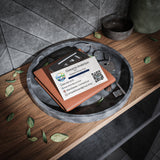 Professional CEO Business Cards — Customizable Contact Card with QR Code