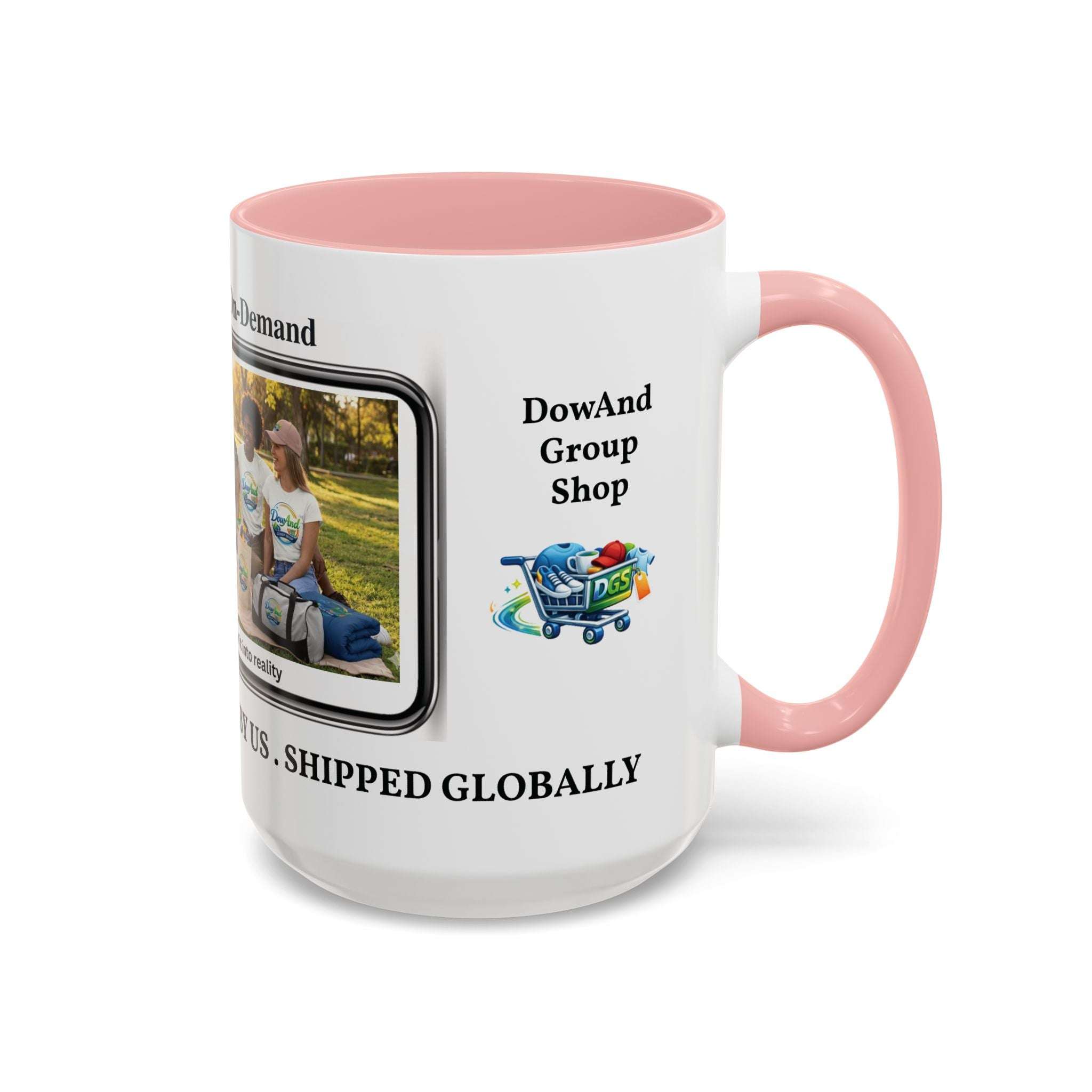Custom Print-On-Demand Accent Coffee Mug (11/15oz) — Personalized Group Photo Design