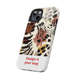 Leopard Print Tough Phone Case – Customizable “Design it Your Way” Protective Cover