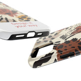 Leopard Print Tough Phone Case – Customizable “Design it Your Way” Protective Cover