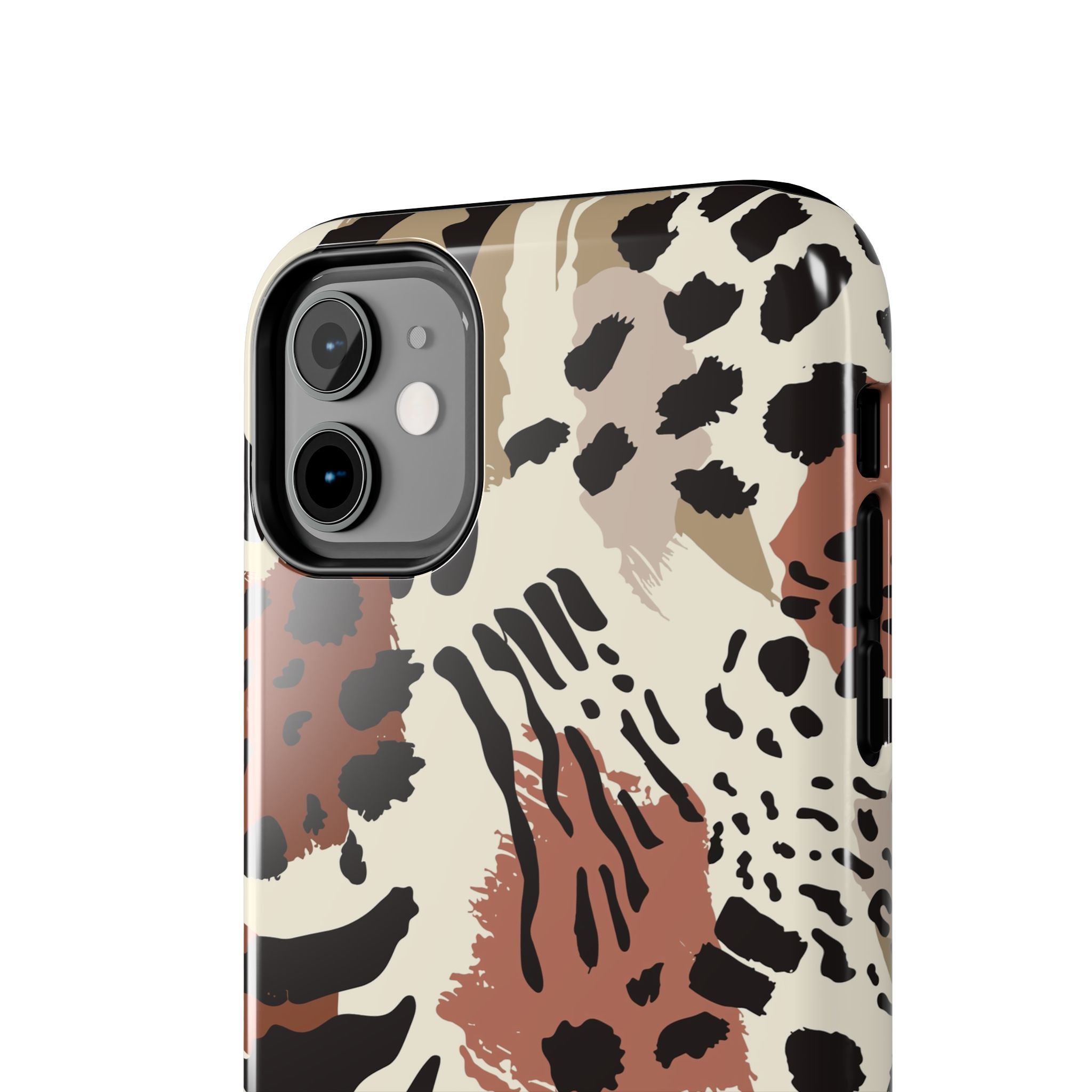 Leopard Print Tough Phone Case – Customizable “Design it Your Way” Protective Cover