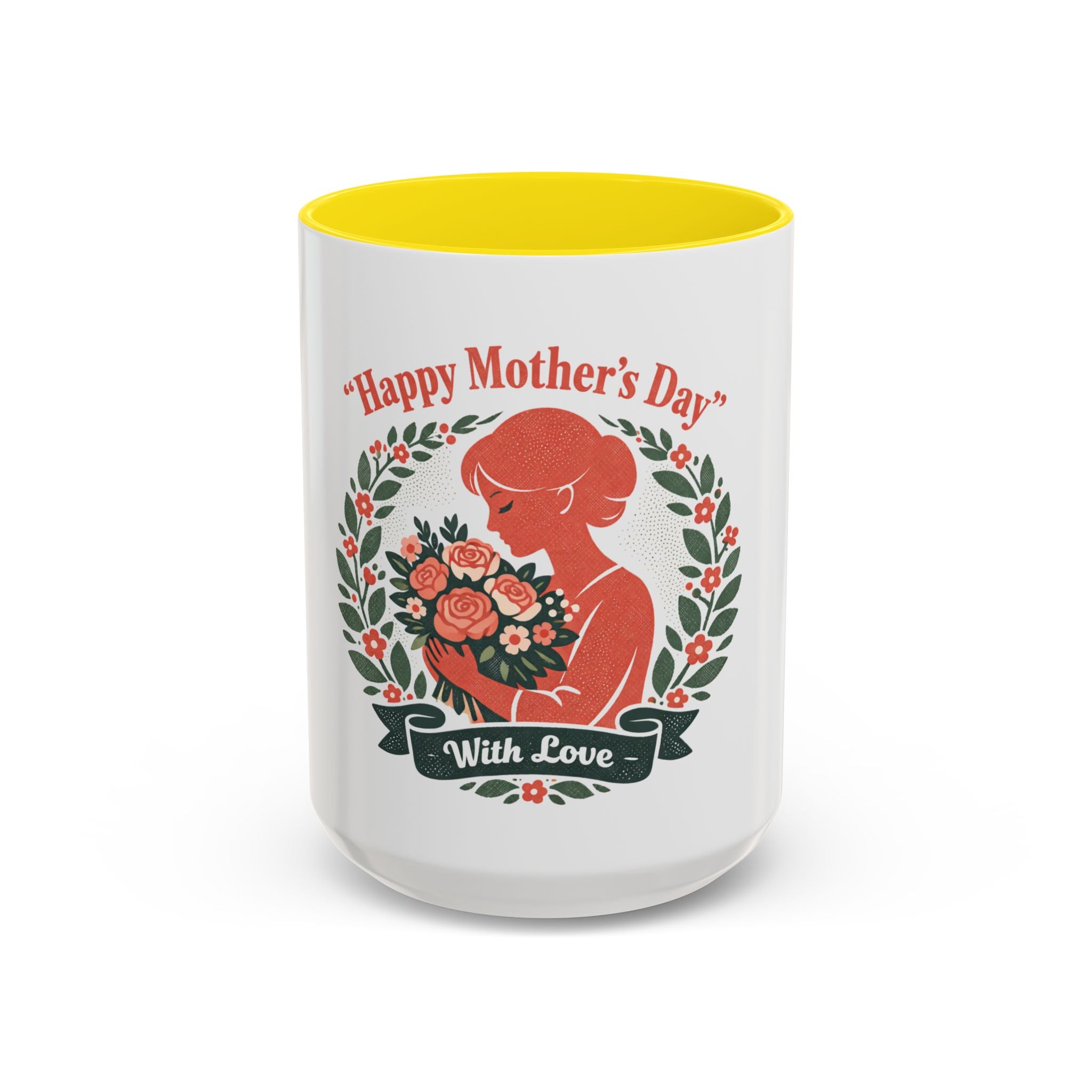 Personalized "Happy Mother's Day" Accent Coffee Mug — 11oz & 15oz