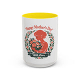 Personalized "Happy Mother's Day" Accent Coffee Mug — 11oz & 15oz