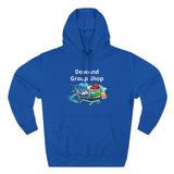 Three-Panel Fleece Hoodie — Custom Unisex Designed Comfort Royal Blue