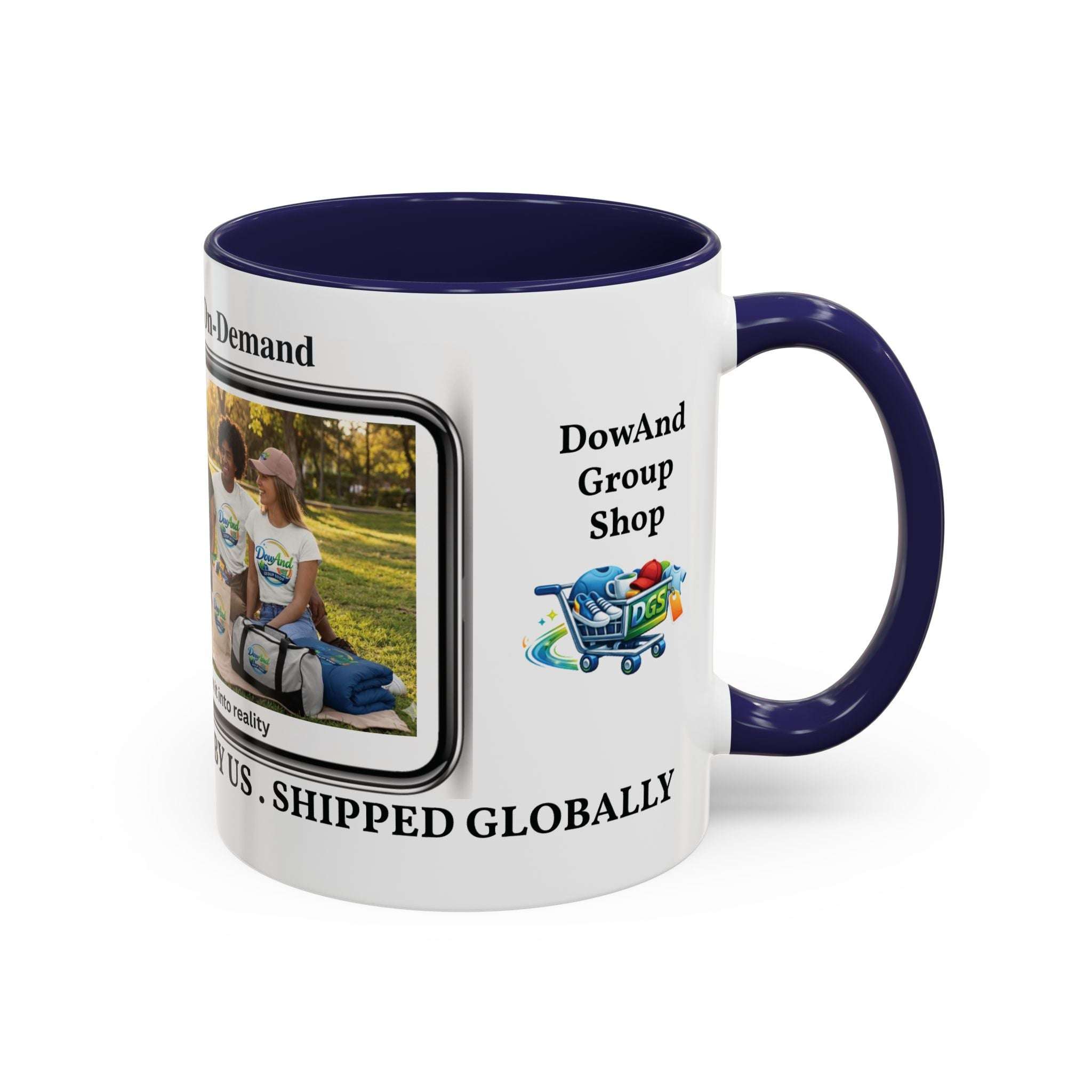 Custom Print-On-Demand Accent Coffee Mug (11/15oz) — Personalized Group Photo Design