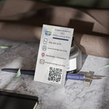 Professional CEO Business Cards — Customizable Contact Card with QR Code