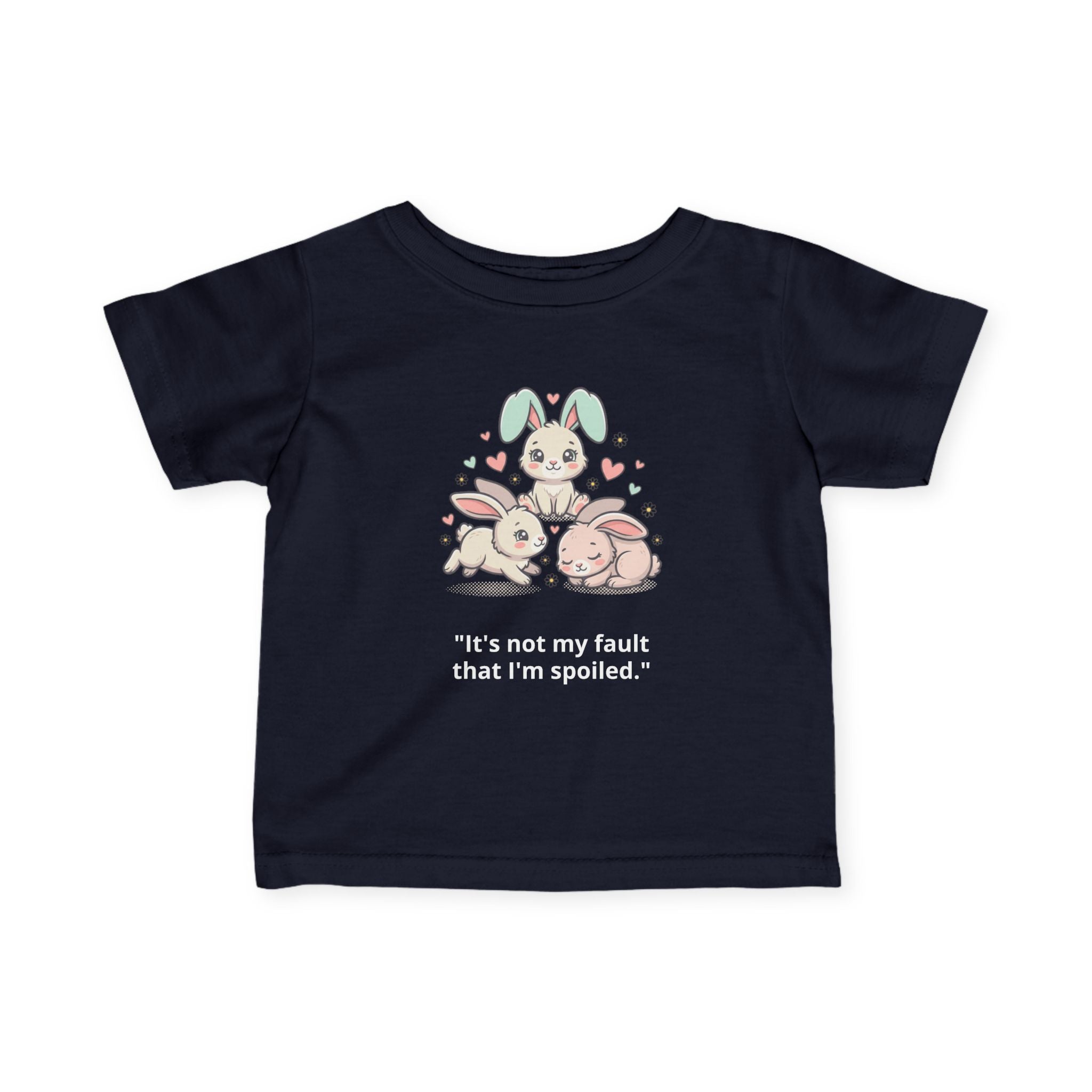 Personalized Infant Tee — Custom Jersey Shirt Navy