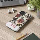 Leopard Print Tough Phone Case – Customizable “Design it Your Way” Protective Cover