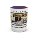 Custom Print-On-Demand Accent Coffee Mug (11/15oz) — Personalized Group Photo Design 15oz Purple