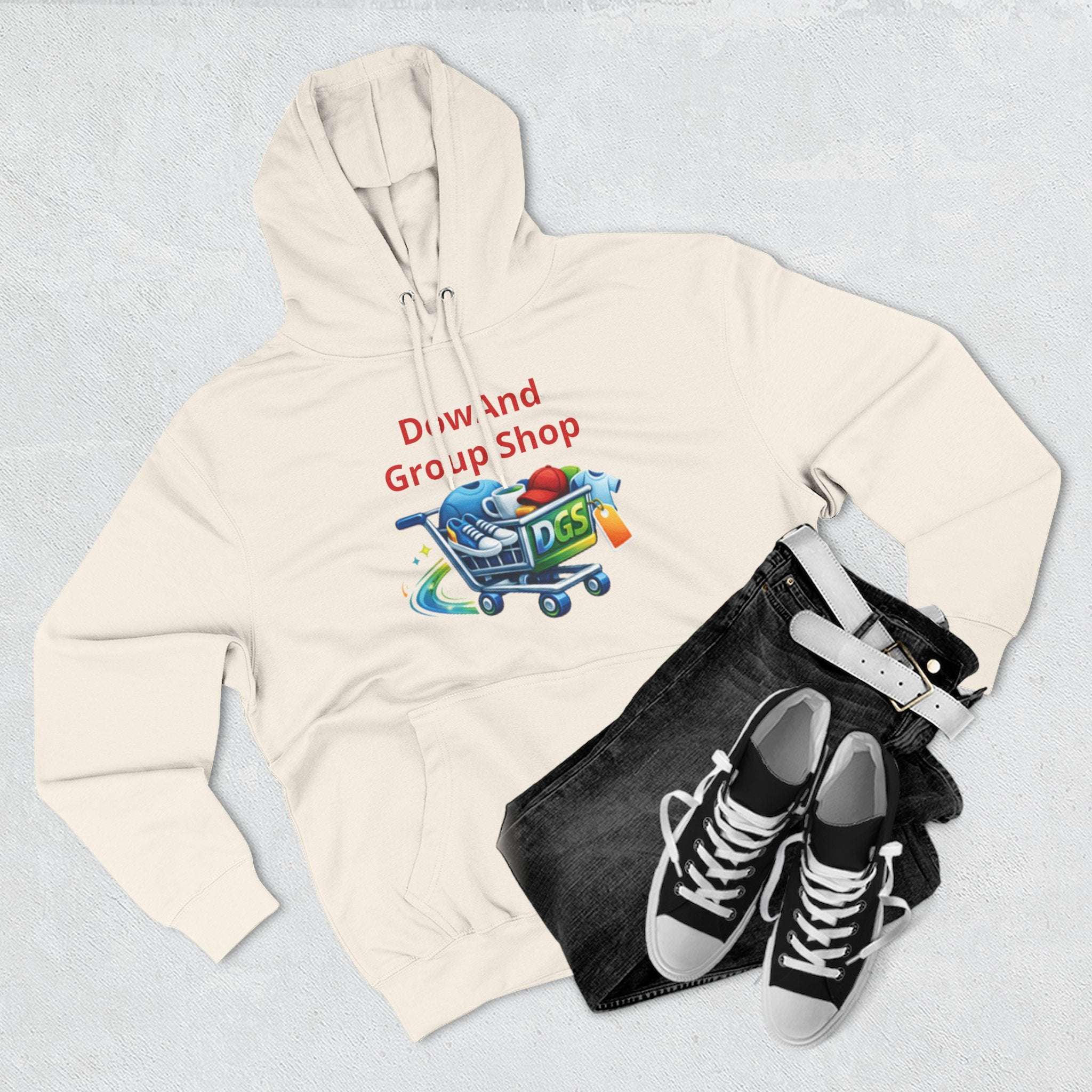 Three-Panel Fleece Hoodie — Custom Unisex Designed Comfort