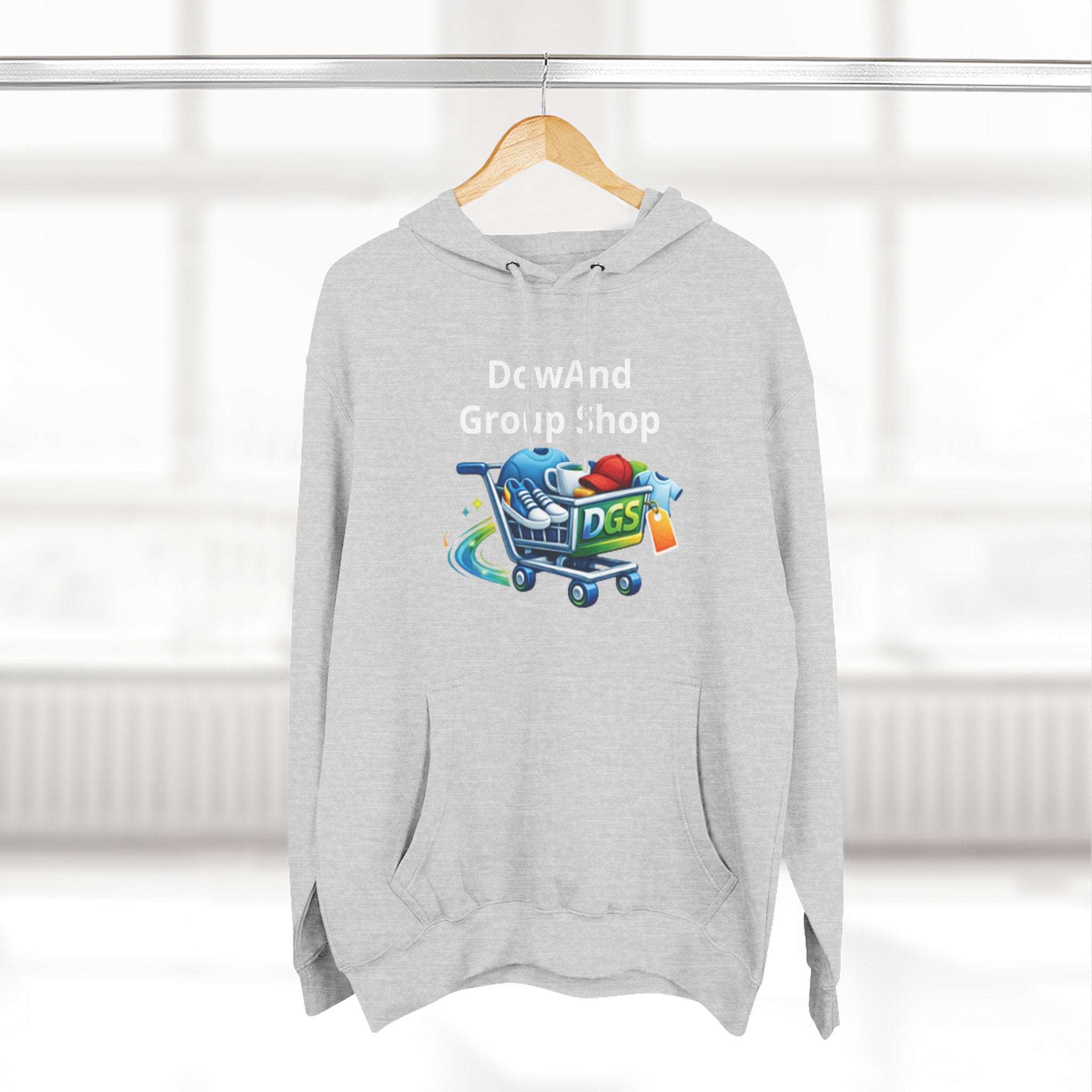 Three-Panel Fleece Hoodie — Custom Unisex Designed Comfort