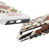 Leopard Print Tough Phone Case – Customizable “Design it Your Way” Protective Cover