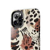 Leopard Print Tough Phone Case – Customizable “Design it Your Way” Protective Cover