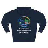 Three-Panel Fleece Hoodie — Custom Unisex Designed Comfort
