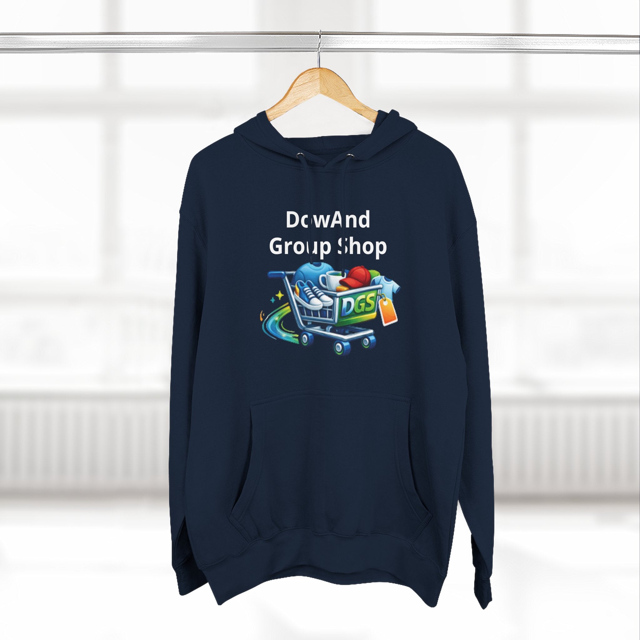 Three-Panel Fleece Hoodie — Custom Unisex Designed Comfort