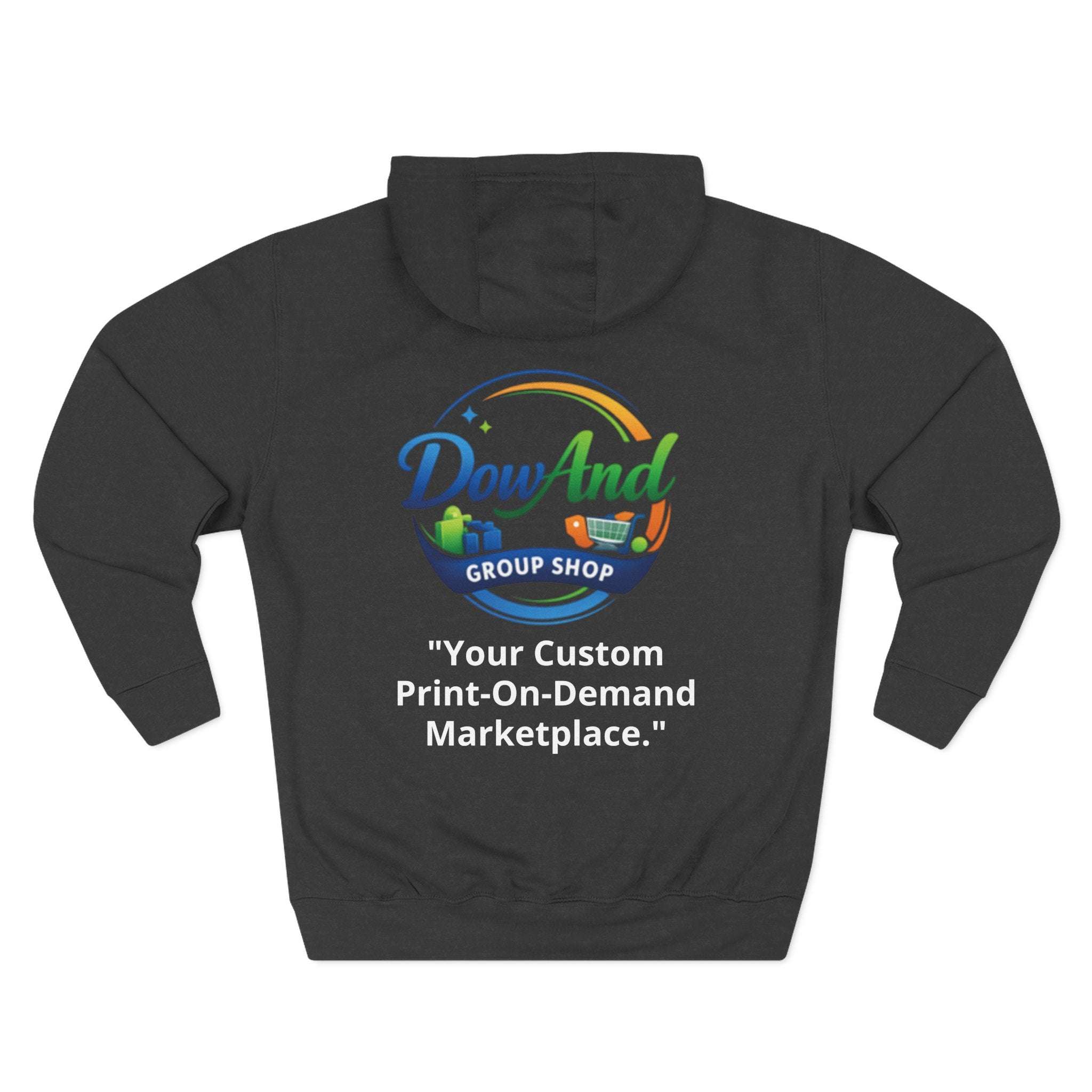 Three-Panel Fleece Hoodie — Custom Unisex Designed Comfort