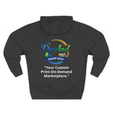 Three-Panel Fleece Hoodie — Custom Unisex Designed Comfort