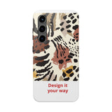 Leopard Print Tough Phone Case – Customizable “Design it Your Way” Protective Cover