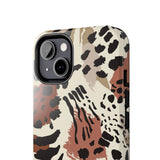 Leopard Print Tough Phone Case – Customizable “Design it Your Way” Protective Cover