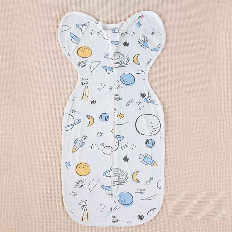 Baby Cotton Anti Kick Printed Sleeping Bag Baby Walk under the stars