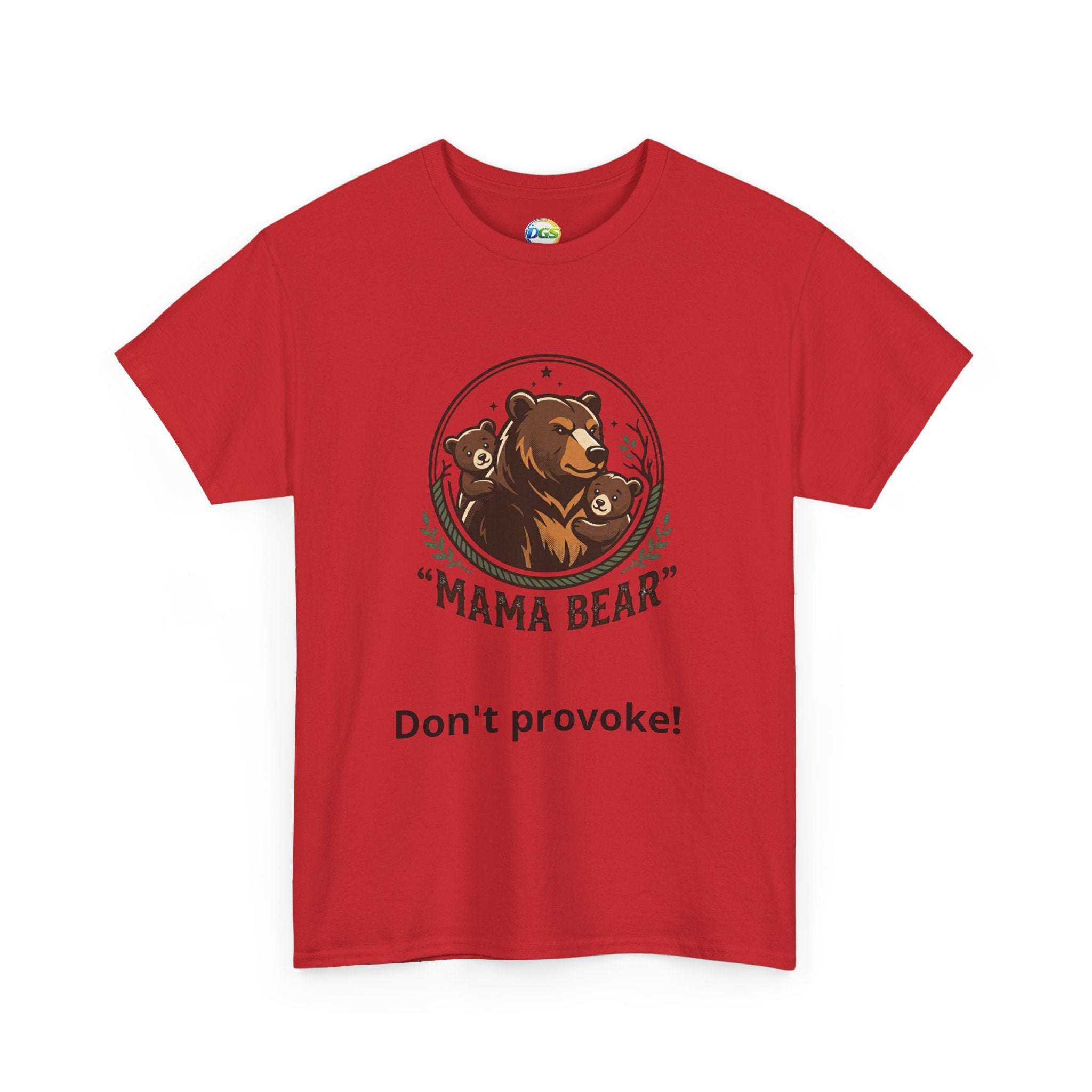 Mama Bear T-Shirt — Cute Mother & Cub Graphic Tee, Mother's Day Gift