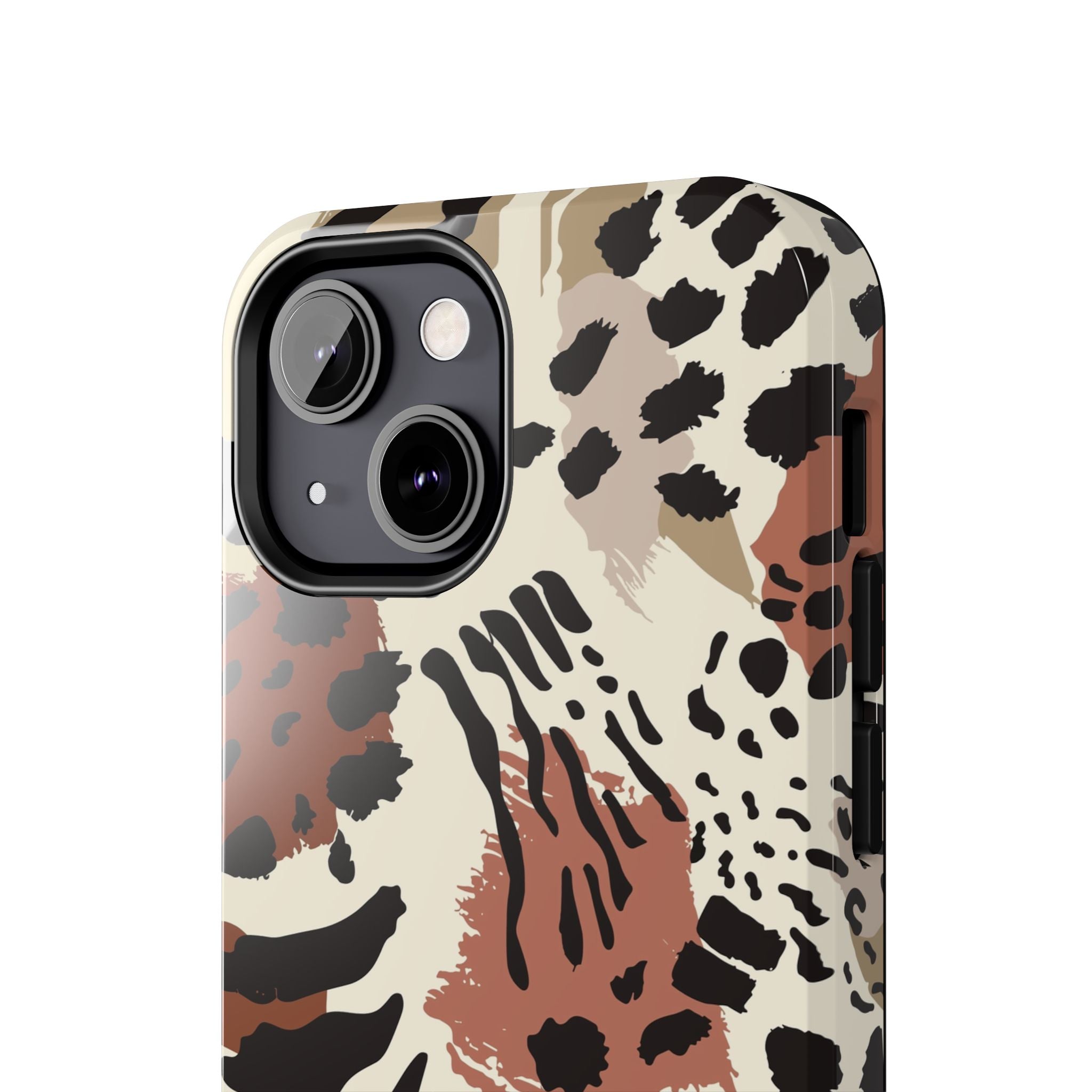 Leopard Print Tough Phone Case – Customizable “Design it Your Way” Protective Cover