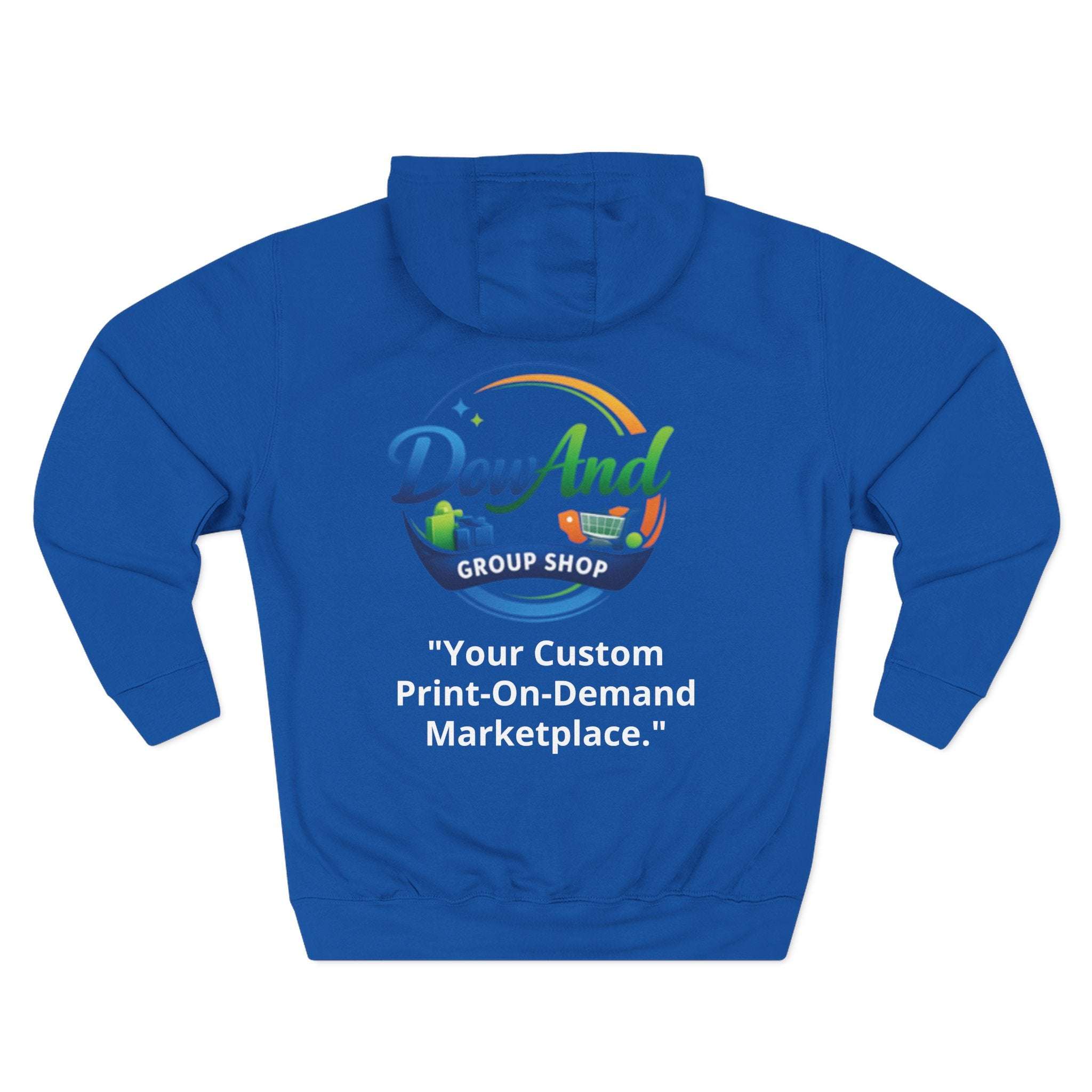Three-Panel Fleece Hoodie — Custom Unisex Designed Comfort