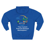 Three-Panel Fleece Hoodie — Custom Unisex Designed Comfort