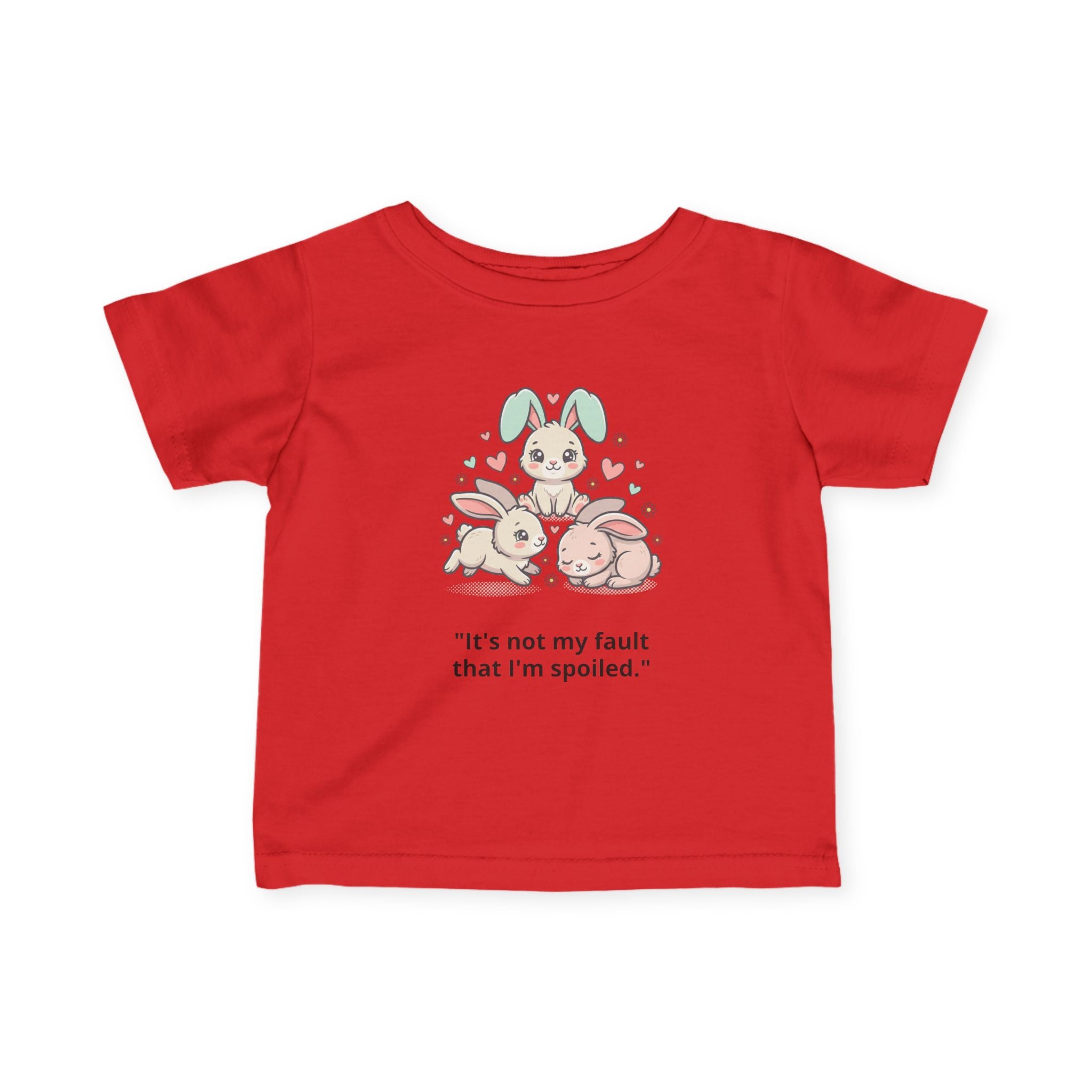 Personalized Infant Tee — Custom Jersey Shirt Red