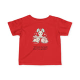 Personalized Infant Tee — Custom Jersey Shirt Red