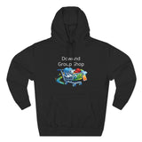 Three-Panel Fleece Hoodie — Custom Unisex Designed Comfort Black