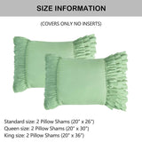 Closeout - Pack of 2 French Country Style Chic Ruffle Pillow Shams