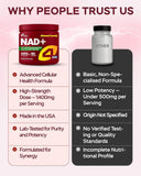 NAD Plus Supplement 1400mg with Nicotinamide Riboside, Collagen - 60 Capsules