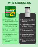 Berberine HCL Supplement - 60 Capsules