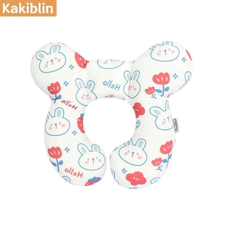 Baby head protection U-shaped pillow Rabbit Strawberry Extra Large