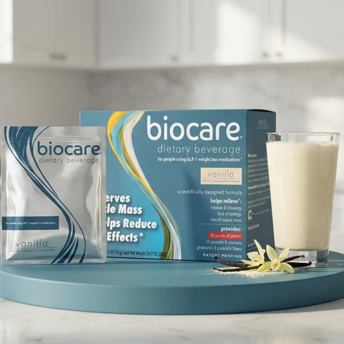 Bebida dietética Biocare de vainilla con 30 g de proteína (14 porciones)