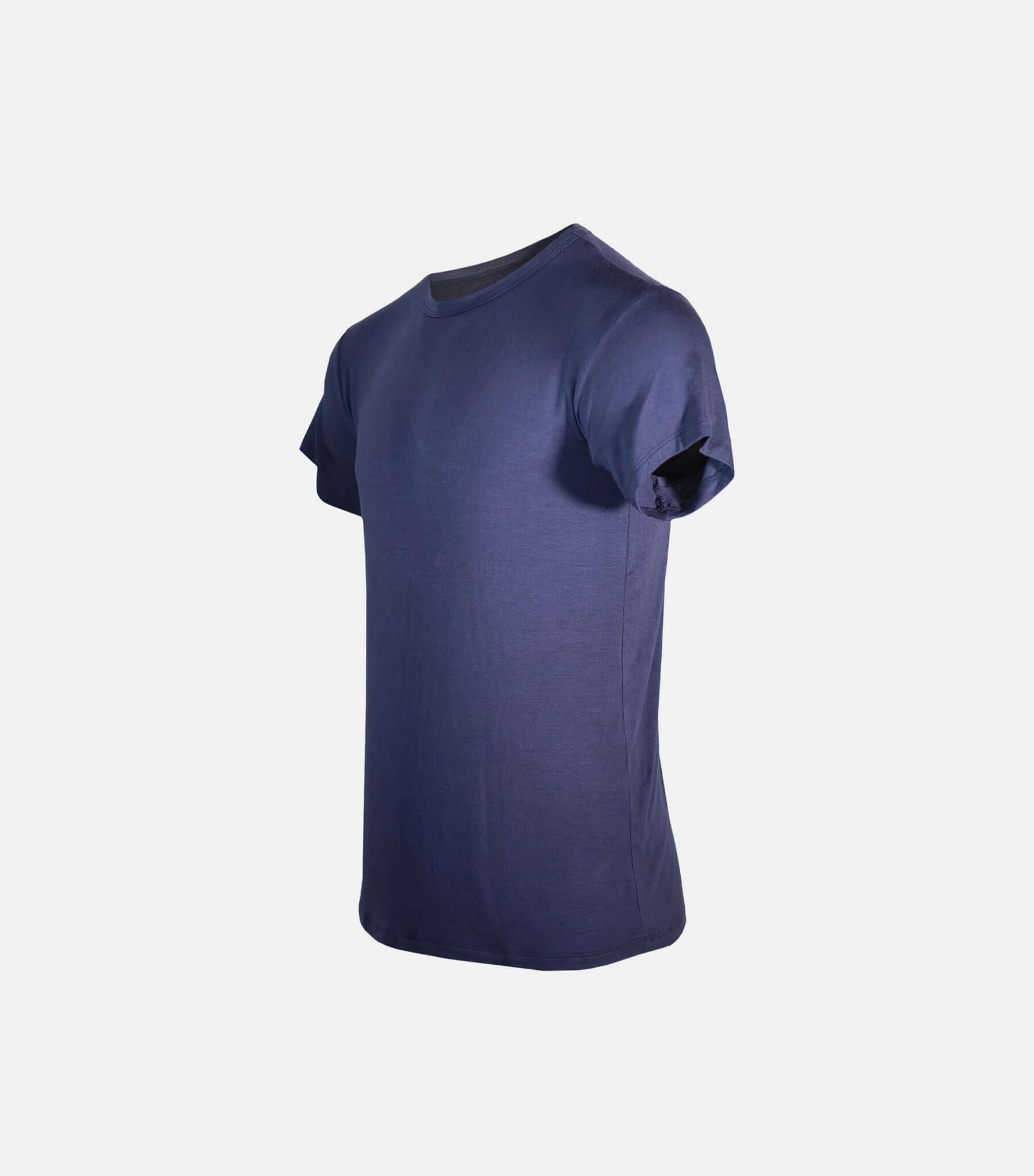 Bamboo Aerotech T-Shirt - White Navy Blue