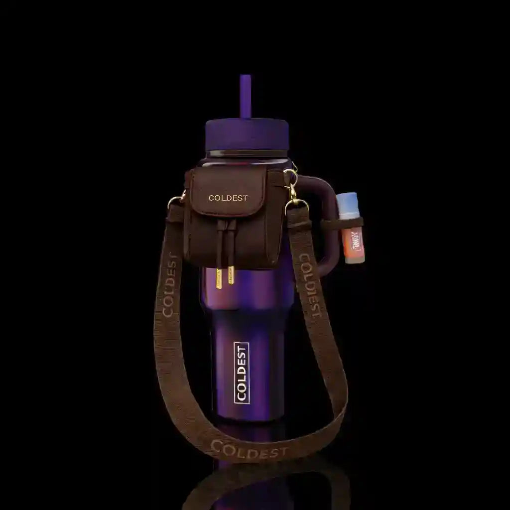 Mini Backpack & Squeeze Holder, Key Hanger, Mint Box Mocha Brown