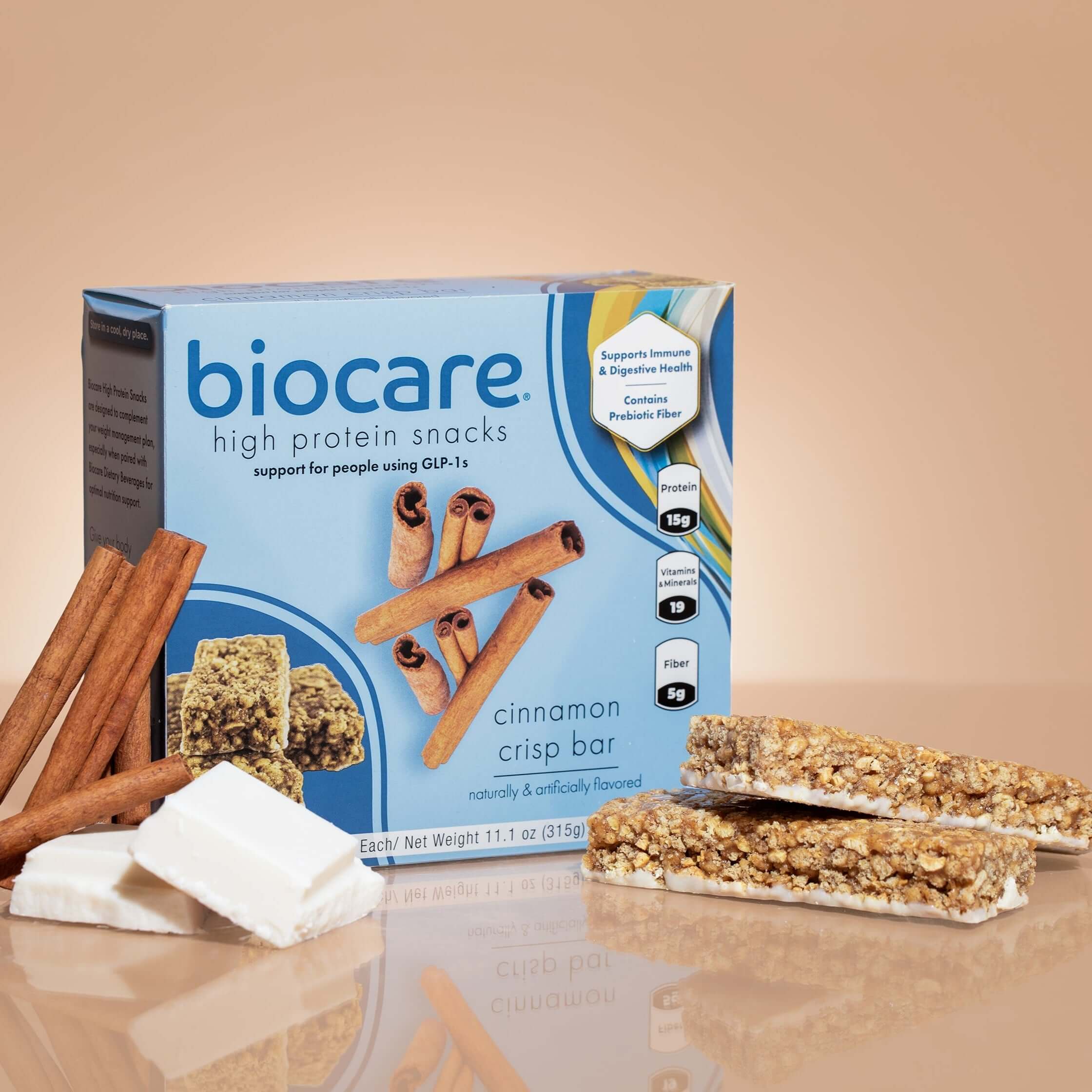 High Protein Cinnamon Crisp Bar