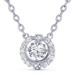 Crystal Halo Pendant Necklace