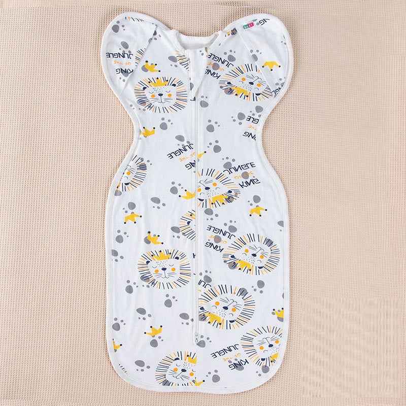 Baby Cotton Anti Kick Printed Sleeping Bag Baby king lion