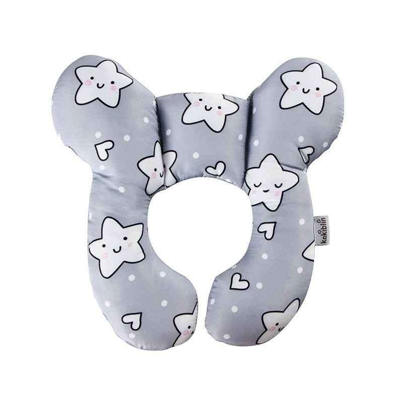 Baby head protection U-shaped pillow five-pointed star